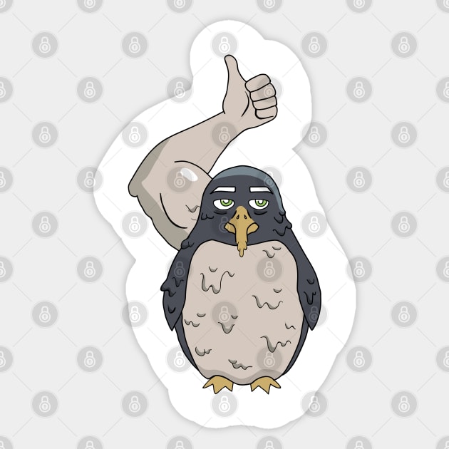 Harmonquest: Fondue Penguin Sticker by danharmonsucks